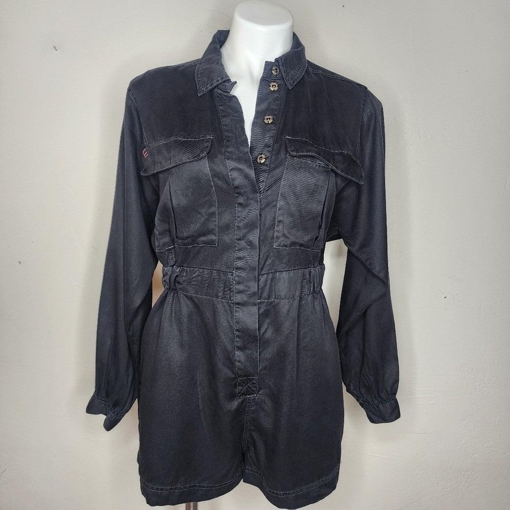 BDG Urban‎ Outfitters Atticus Long Sleeve Coverall Romper Black Size Medium
